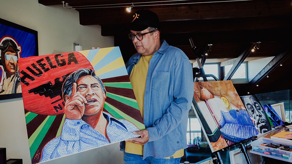 Tony at his studio in Ventura, CA